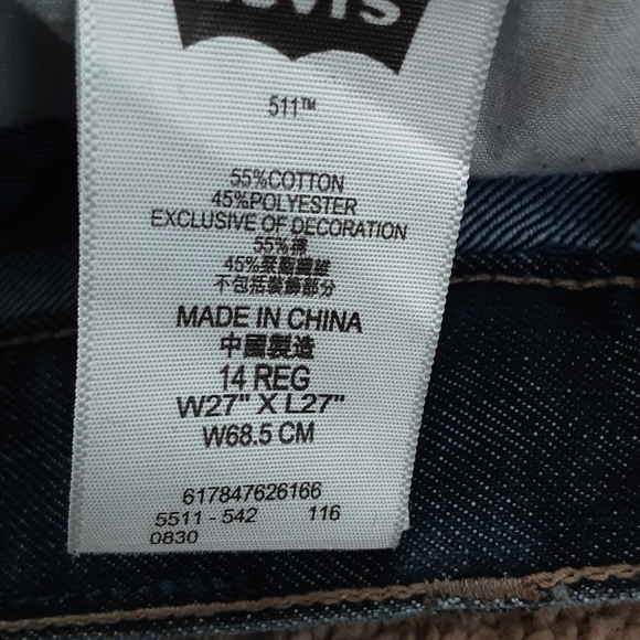 Levi's 511 Slim size 14 regular boys - Picture 7 of 9